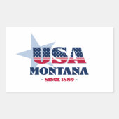 Montana Mijn thuisstaat Sticker (Voorkant)