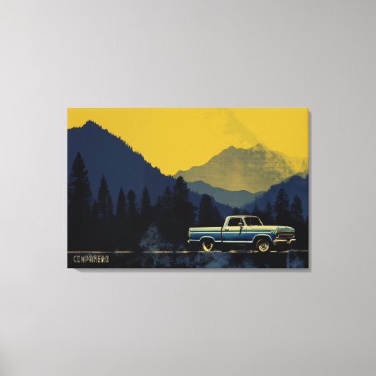 Montaña Mística: Een transcendente reis Canvas Afdruk (Voorkant)