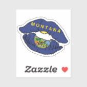 Montana Montanan Lipstick Liefde Vlag Sticker (Vel)