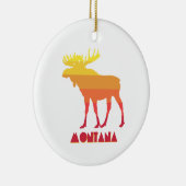 Montana Moose Keramisch Ornament (Rechts)