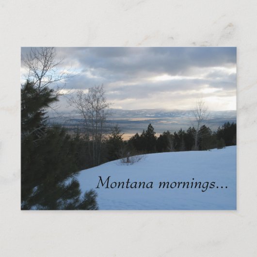 Montana Mornings 1 Briefkaart (Voorkant)