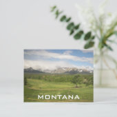 Montana Mountain Range Travel Foto Briefkaart (Staand voorkant)