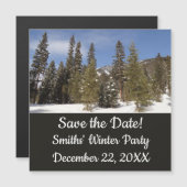 Montana Mountain Trails in Winter Landscape Foto (Voorkant / Achterkant)