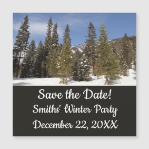 Montana Mountain Trails in Winter Landscape Foto