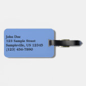 Montana Mountain Trails in Winter Landscape Foto Bagagelabel (Achterkant horizontaal)