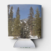 Montana Mountain Trails in Winter Landscape Foto Blikjeskoeler (Achterkant)