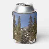 Montana Mountain Trails in Winter Landscape Foto Blikjeskoeler (Blikje Achterkant)