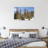 Montana Mountain Trails in Winter Landscape Foto Canvas Afdruk (Insitu (Slaapkamer))