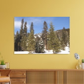 Montana Mountain Trails in Winter Landscape Foto Canvas Afdruk (Insitu (Woonkamer))