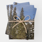 Montana Mountain Trails in Winter Landscape Foto Inpakpapier Vel (In situ)