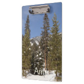 Montana Mountain Trails in Winter Landscape Foto Klembord (Links)