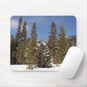 Montana Mountain Trails in Winter Landscape Foto Muismat (Met muis)