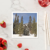 Montana Mountain Trails in Winter Landscape Foto Servet (Insitu)