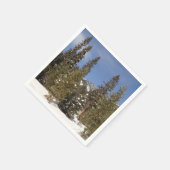 Montana Mountain Trails in Winter Landscape Foto Servet (Hoek)