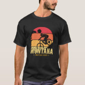 Montana-mountainbiker T-shirt (Voorkant)