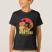 Montana-mountainbiker T-shirt (Voorkant)