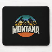 Montana Mountains Retro Design Hiking Mt Muismat (Voorkant)