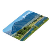 Montana Mountains Rivers Souvenir Flexible Fridge Magneet (Linkerzijde)