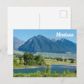 Montana Mountains Travel Souvenir Briefkaart (Voorkant / Achterkant)