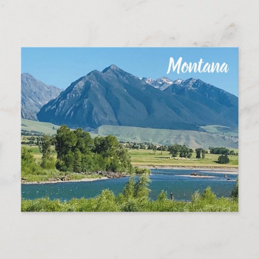 Montana Mountains Travel Souvenir Briefkaart (Voorkant)