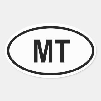 Montana "MT" Ovale Sticker
