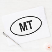 Montana "MT" Ovale Sticker (Envelop)