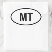 Montana "MT" Ovale Sticker (Tas)