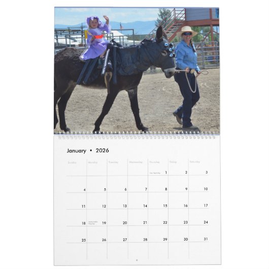 Montana Mule Days Kalender (Jan 2026)
