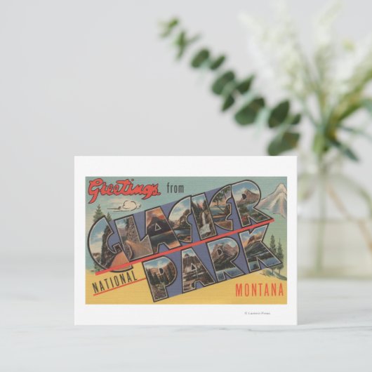 Montana - Nationaal Park Glacier Briefkaart (Staand voorkant)