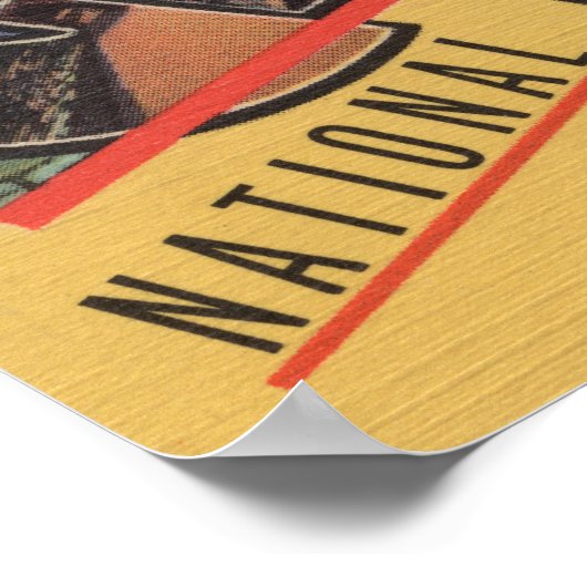 Montana - Nationaal Park Glacier Poster (Hoek)