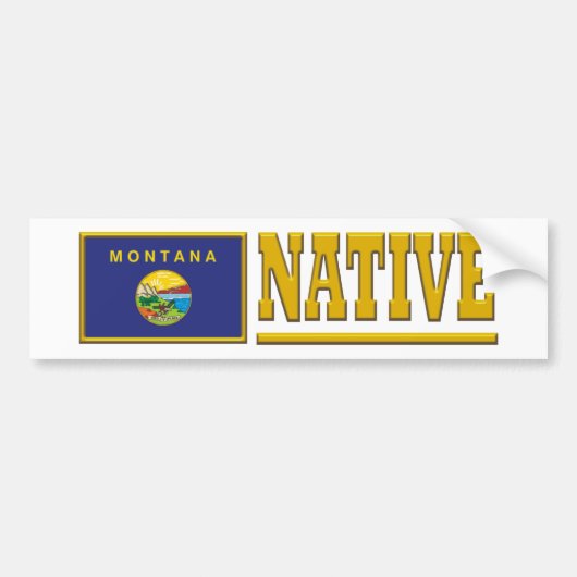 Montana Native Bumpersticker (Voorkant)