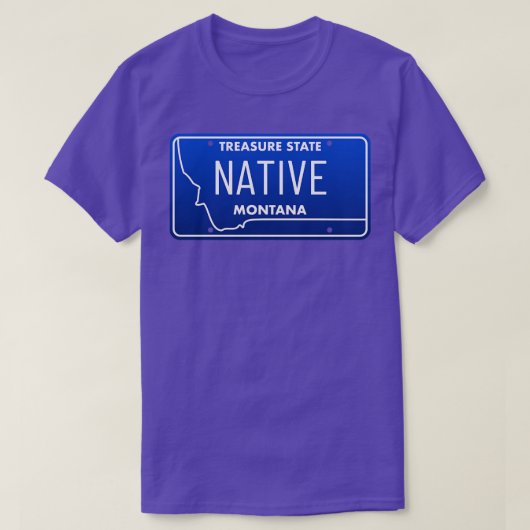 Montana Native License Bord T-shirt (Design voorkant)