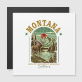 Montana Natuur Scene - Wildlife, Bergen, River (Voorkant / Achterkant)
