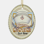 Montana Nurse Keramisch Ornament (Rechts)