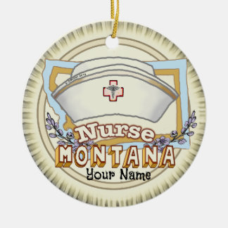 Montana Nurse Keramisch Ornament