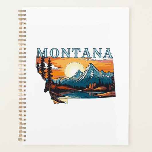 Montana Outline Mountains Planner (Voorkant)