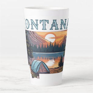 Montana Outline Tent Camping Latte Mok