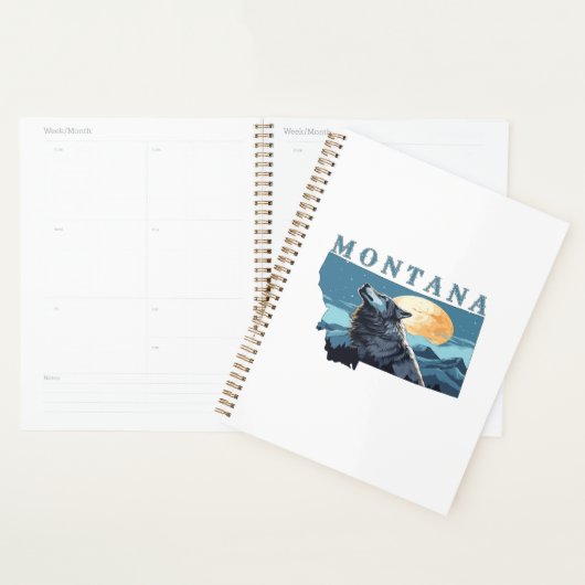 Montana Overzicht Wolf en Maan Planner (Display)