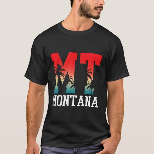 Montana Palm Tree Mt T-shirt (Voorkant)