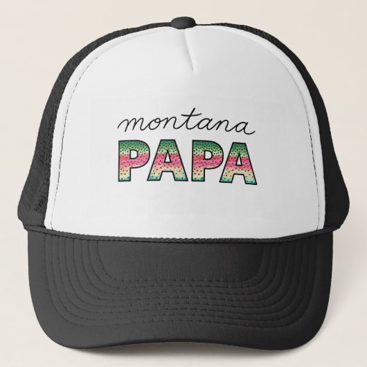Montana Papa Trucker Hoed Pet (Voorkant)