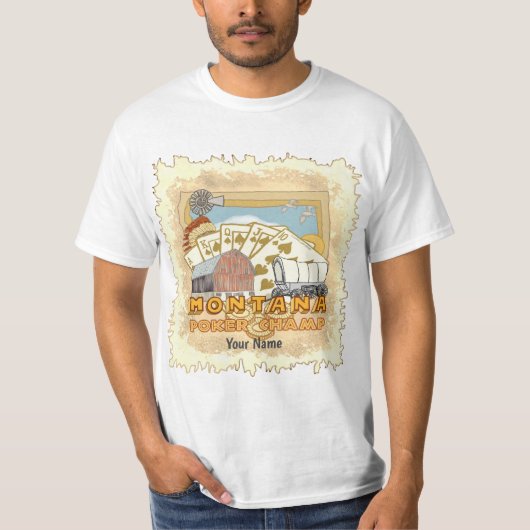Montana Poker T-shirt (Voorkant)