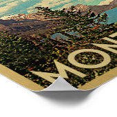 Montana-Poster - Poster voor het reizen over het m (Hoek)