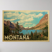 Montana-Poster - Poster voor het reizen over het m (Voorkant)