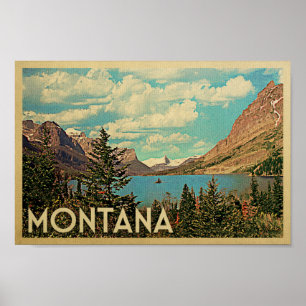Montana-Poster - Poster voor het reizen over het m