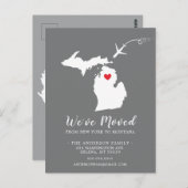 MONTANA-postkaart van de staat die de aankondiging Briefkaart (Voorkant / Achterkant)