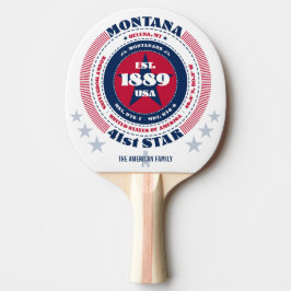 Montana Pride Circular Typography Monogram Tafeltennisbatje