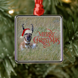 Montana Pronghorn Metalen Ornament