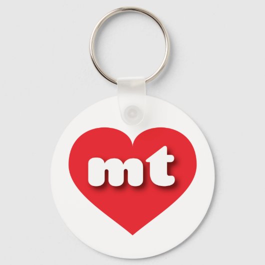 Montana red hart - Ik hou van mt Sleutelhanger (Voorkant)