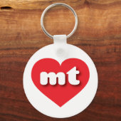 Montana red hart - Ik hou van mt Sleutelhanger (Voorkant)