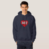 Montana Red Heart - Ik hou van MT Hoodie (Voorkant volledig)